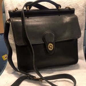 Genuine leather larger crossbody